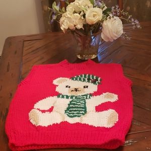 Hand made knitted ugly vest